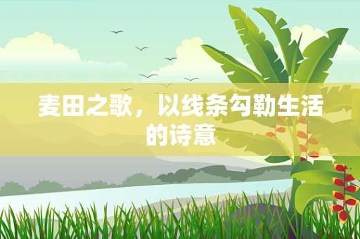 麦田之歌，以线条勾勒生活的诗意