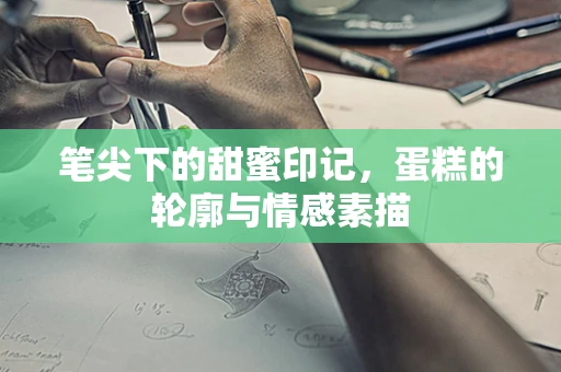 笔尖下的甜蜜印记，蛋糕的轮廓与情感素描