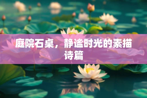 庭院石桌，静谧时光的素描诗篇