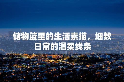 储物篮里的生活素描，细数日常的温柔线条