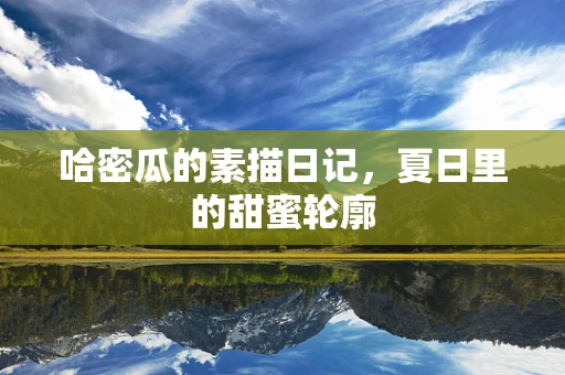 哈密瓜的素描日记，夏日里的甜蜜轮廓