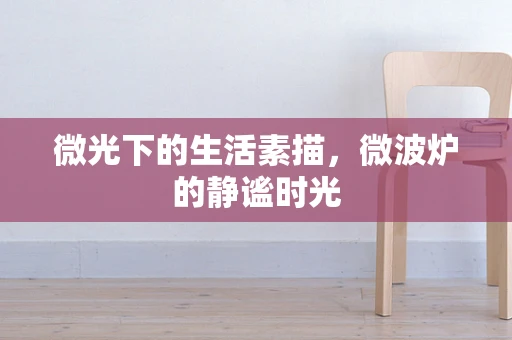 微光下的生活素描，微波炉的静谧时光