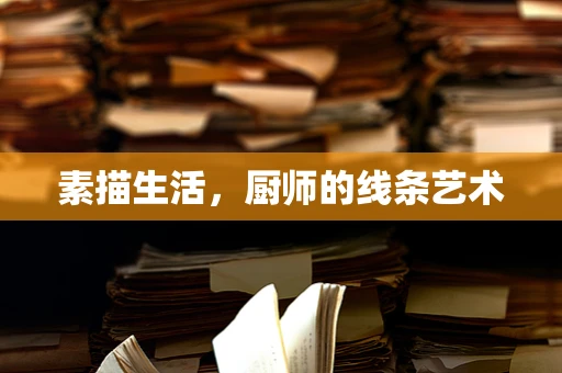 素描生活，厨师的线条艺术