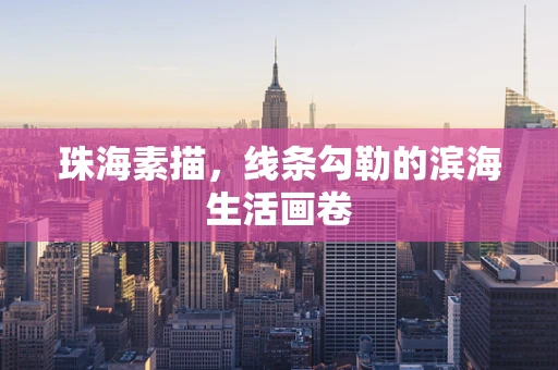 珠海素描，线条勾勒的滨海生活画卷