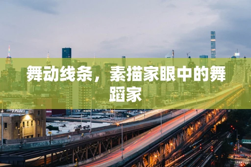舞动线条，素描家眼中的舞蹈家
