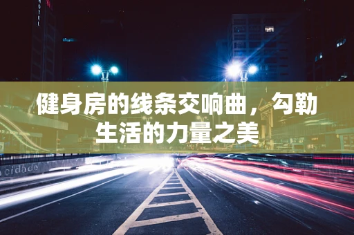 健身房的线条交响曲，勾勒生活的力量之美