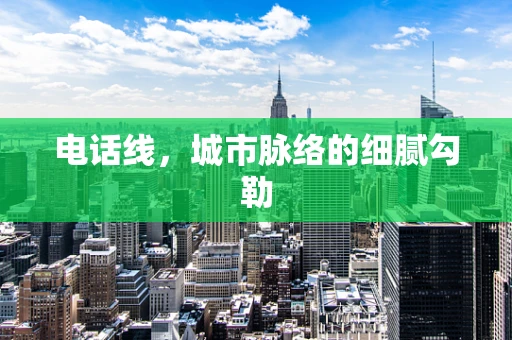 电话线，城市脉络的细腻勾勒