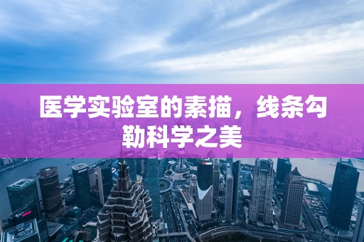 医学实验室的素描，线条勾勒科学之美