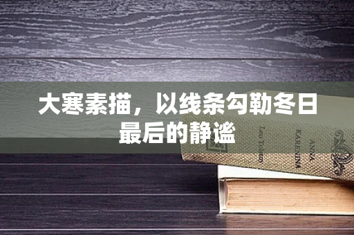 大寒素描，以线条勾勒冬日最后的静谧