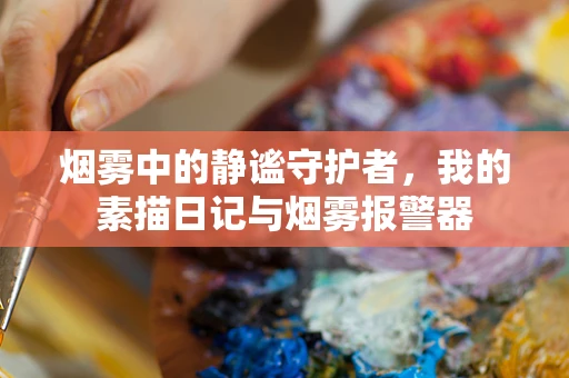烟雾中的静谧守护者，我的素描日记与烟雾报警器
