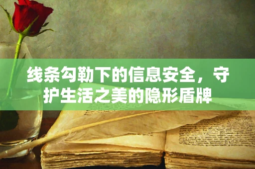线条勾勒下的信息安全，守护生活之美的隐形盾牌