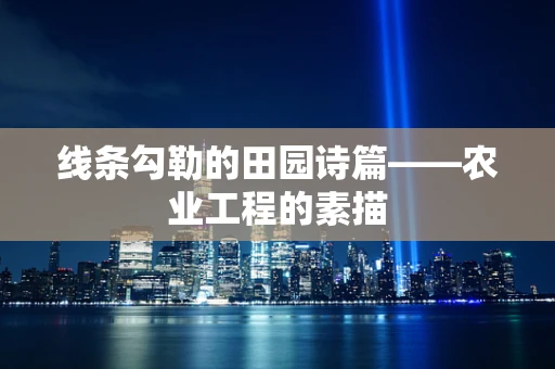 线条勾勒的田园诗篇——农业工程的素描