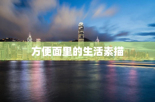 方便面里的生活素描