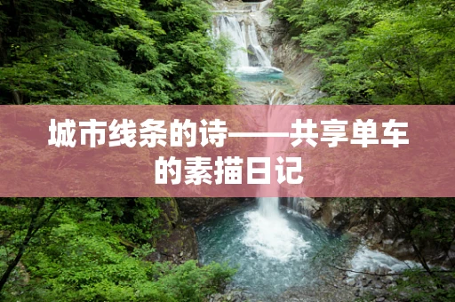 城市线条的诗——共享单车的素描日记