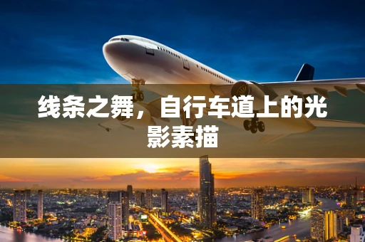 线条之舞，自行车道上的光影素描