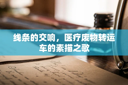 线条的交响，医疗废物转运车的素描之歌