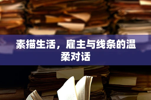 素描生活，雇主与线条的温柔对话