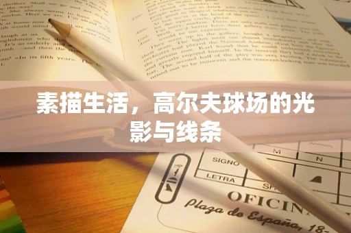 素描生活，高尔夫球场的光影与线条