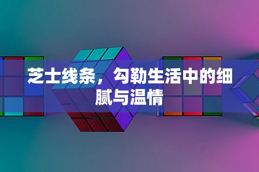 芝士线条，勾勒生活中的细腻与温情