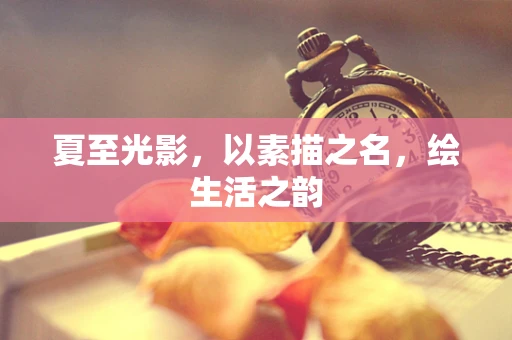夏至光影，以素描之名，绘生活之韵