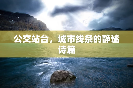 公交站台，城市线条的静谧诗篇