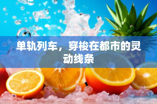 单轨列车，穿梭在都市的灵动线条