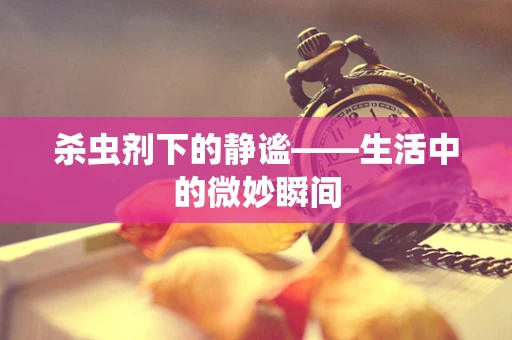 杀虫剂下的静谧——生活中的微妙瞬间