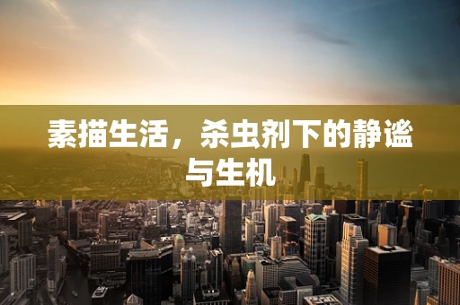 素描生活，杀虫剂下的静谧与生机