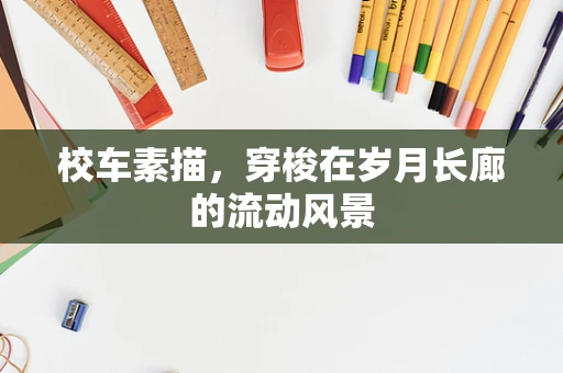 校车素描，穿梭在岁月长廊的流动风景