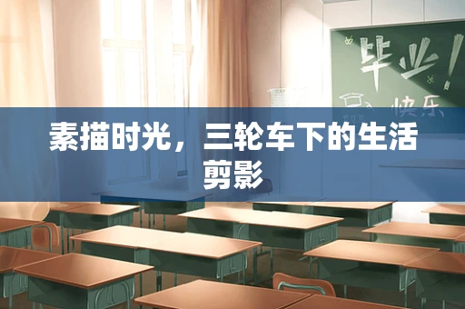 素描时光，三轮车下的生活剪影