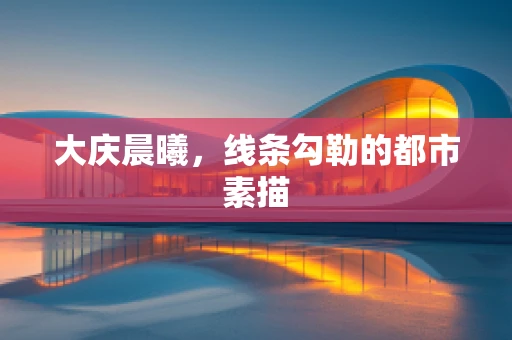 大庆晨曦，线条勾勒的都市素描