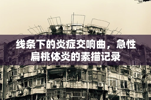 线条下的炎症交响曲，急性扁桃体炎的素描记录