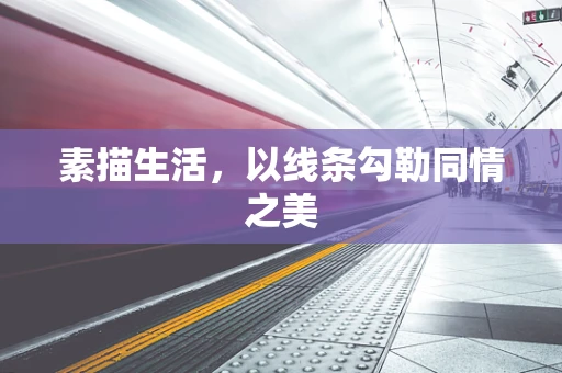 素描生活，以线条勾勒同情之美