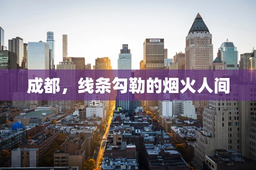 成都，线条勾勒的烟火人间