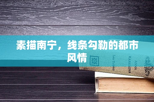 素描南宁，线条勾勒的都市风情