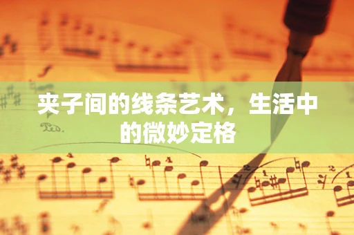 夹子间的线条艺术，生活中的微妙定格