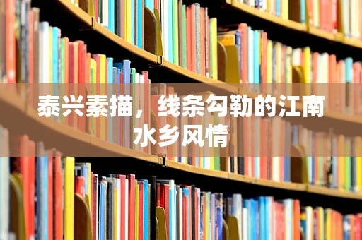 泰兴素描，线条勾勒的江南水乡风情