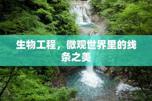 生物工程，微观世界里的线条之美