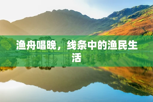 渔舟唱晚，线条中的渔民生活