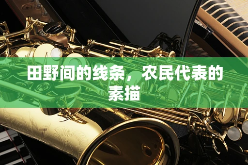 田野间的线条，农民代表的素描