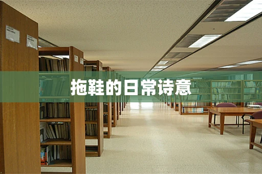 拖鞋的日常诗意