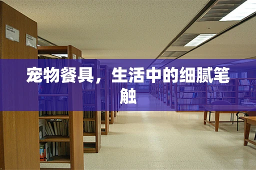 宠物餐具，生活中的细腻笔触