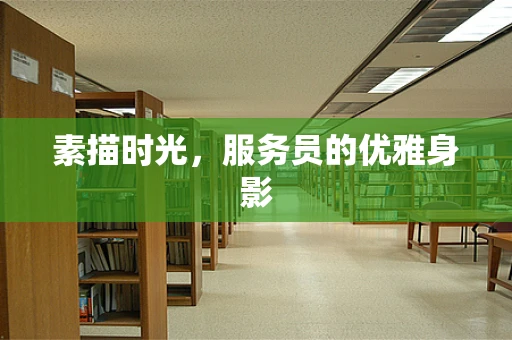 素描时光，服务员的优雅身影