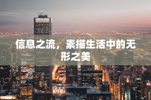 信息之流，素描生活中的无形之美