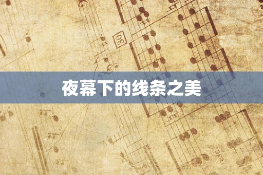夜幕下的线条之美