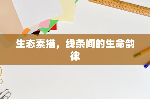 生态素描，线条间的生命韵律