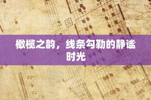 橄榄之韵，线条勾勒的静谧时光