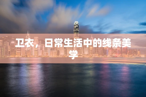 卫衣，日常生活中的线条美学