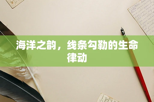 海洋之韵，线条勾勒的生命律动