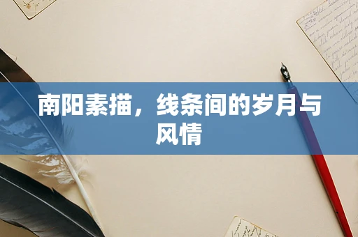 南阳素描，线条间的岁月与风情